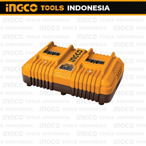 P20S Dual Charger (20V/4A) FCLI2034 INGCO Baterai Cordless Tools