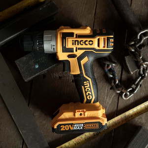 P20S Cordless Drill (10mm, 45Nm) INGCO CDLI20024 Bor Baterai Kayu Besi