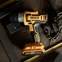 P20S Cordless Drill (10mm, 45Nm) INGCO CDLI20024 Bor Baterai Kayu Besi
