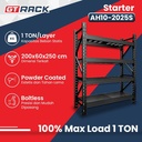 RAK BESI 1 TON 4 SUSUN 2.5 METER - AYORACK RACK GUDANG AH10-2025 TINGKAT RAK DISPLAY TOKO FURNITURE