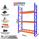 RAK PALET 2.5 TON AYORACK AI25-3054S W12 TINGGI 5.4 METER - RACK PALLET PANJANG 3 METER - RAK GUDANG HEAVY DUTY PALLET RACKING LEBAR 120CM
