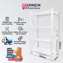 RAK GUDANG BESI 200KG 4 SUSUN 2 METER PANJANG 1.2 M RAK KAMAR DAPUR