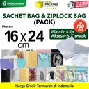 (PACK) SACHET BAG / ZIPLOCK BAG 16x24cm Kemasan Plastik Klip Aksesoris Makanan Bumbu Snack DELKOCHOICE