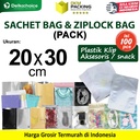(PACK) SACHET BAG / ZIPLOCK BAG 20x30cm Kemasan Plastik Klip Aksesoris Makanan Bumbu Snack DELKOCHOICE