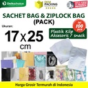 (PACK) SACHET BAG / ZIPLOCK BAG 17x25cm Kemasan Plastik Klip Aksesoris Makanan Bumbu Snack DELKOCHOICE