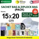 (PACK) SACHET BAG / ZIPLOCK BAG 15x20cm Kemasan Plastik Klip Aksesoris Makanan Bumbu Snack DELKOCHOICE