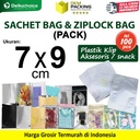 (PACK) SACHET BAG / ZIPLOCK BAG 7x9cm Kemasan Plastik Klip Aksesoris Makanan Bumbu Snack DELKOCHOICE