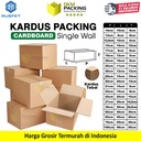 KARDUS PACKING Single Wall Cardboard Karton Carton Box Dus Kotak Packaging Polos Tebal RUSFET