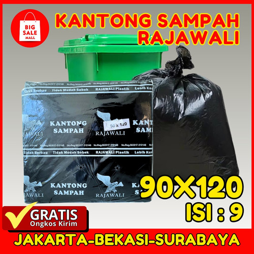 Kantong Plastik Sampah 90x120 cm isi 9 pcs Plastik Packing online shop
