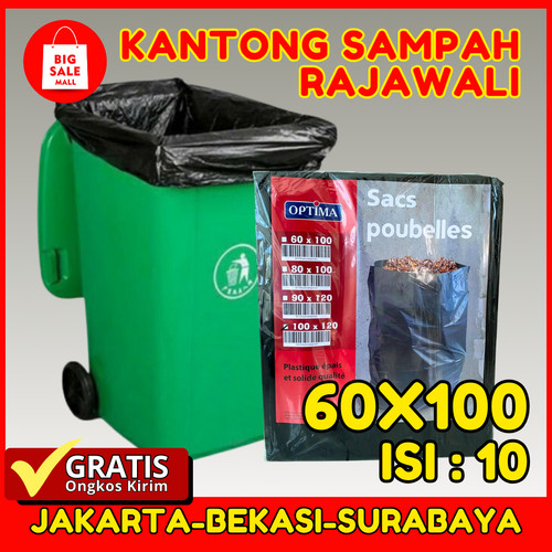 Kantong Plastik Sampah 60x100 cm isi16pcs Plastik Packing online shop
