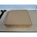 Kardus Diecut Pizza Polos-25x25x5 TERMURAH