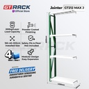 RAK GUDANG BESI GT RACK GT212 MAX – WAREHOUSE RACK 200KG TINGGI 4 SUSUN 3 METER LEBAR 40CM PANJANG 1.2M