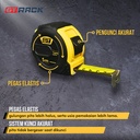 GT RACK TAPE MEASURE 5 METER - METERAN KARET GTM525 ABS PEGAS ELASTIS - 5 M x 25 MM