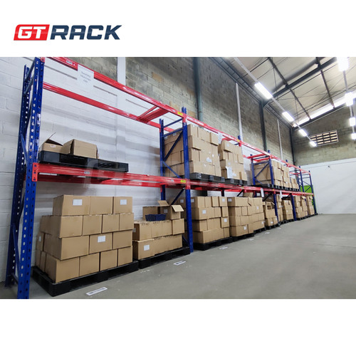 RAK PALET 2.5 TON AYORACK AI25-3054S W12 TINGGI 5.4 METER - RACK PALLET PANJANG 3 METER - RAK GUDANG HEAVY DUTY PALLET RACKING LEBAR 120CM