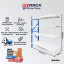 RAK BESI 200KG 4 TINGKAT 2 METER RACK GUDANG SUPERMARKET RUMAH GARASI