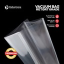 (PACK) VACUUM BAG 17x25cm Plastik Vakum POLOS EMBOSS Vacum Sealer Makanan DELKOCHOICE