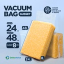 PLASTIK STANDING VACUUM BAG GUSSET 24x48 +8cm NYLON BERAS DELKOCHOICE SATUAN