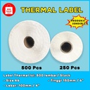 Kertas Thermal 100x150 isi 250 & 500 lembar, Label Thermal