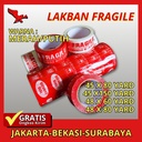 Lakban Packing Fragile merah, putih, Lakban olshop oren, dan hijau