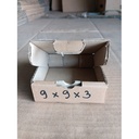 Kardus Diecut Pizza Polos-9x9x3 TERMURAH