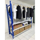 AYORACK POLE AP20 EXTRA ACCESSORIES RAK GUDANG - BEAM BULAT 2 METER HORIZONTAL GANTUNGAN BESI 100KG