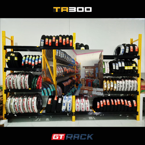 RAK BAN MOTOR GT RACK TR300 TIRE RACKING DISPLAY RODA SUSUN 4 TINGKAT