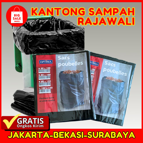 Kantong Plastik Sampah 80 x 100cm isi 10 lembar Plastik Trash bag