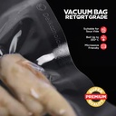 (PACK) VACUUM BAG 17x25cm Plastik Vakum POLOS EMBOSS Vacum Sealer Makanan DELKOCHOICE