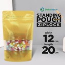 (PACK) Standing Pouch MATTE Plastik Klip Kemasan Buram Food Grade Snack Makanan DELKOCHOICE