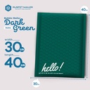 Amplop Bubble DARK GREEN Envelope Bag Security Mailer Kantong Polybubble Packing Paket RUSFET