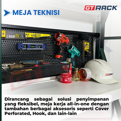 MEJA KERJA ALL IN ONE GT RACK / MEJA KANTOR / MEJA BELAJAR - 200KG 4 SUSUN LEBAR 40CM