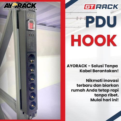 EXTRA ACCESSORIES RAK GUDANG AYORACK PDU HOOK - GANTUNGAN COLOKAN LISTRIK WAREHOUSE RACK