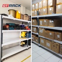 RAK BESI 300KG 4 TINGKAT 2 METER RACK GUDANG SUSUN KOSMETIK SPAREPART