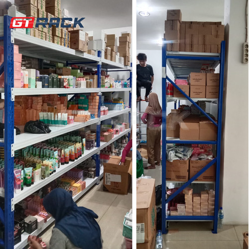 RAK BESI 200KG 4 TINGKAT 2 METER RACK GUDANG SUPERMARKET RUMAH GARASI
