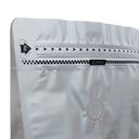 Kemasan Kopi FLAT BOTTOM FULL GUSSET VALVE SILVER Standing Pouch Coffee Bag Biji Bubuk Plastik Klip Ziplock DELKOCHOICE