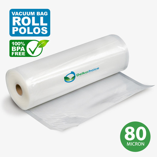 Vacuum Makanan 30cm POLOS EMBOSS ROLL Plastik Vakum Roll BINTIK SMOOTH DELKOCHOICE