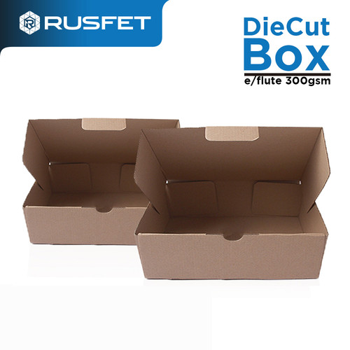 DIE CUT BOX Kardus Kotak Packaging Pizza Hampers Packing Barang Corrugated Gift Box RUSFET