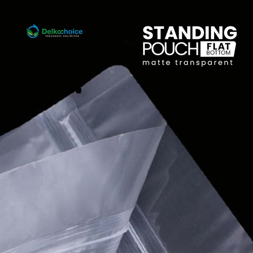 (PACK) Flat Bottom NON VALVE Coffee Bag Plastik Kemasan Biji Kopi Standing Pouch Ziplock Food Grade DELKOCHOICE