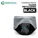 (PACK) Standing Pouch CLEAR METALIZING kemasan Kombinasi Transparan Bening Food Grade Snack Makanan DELKOCHOICE