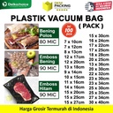 (PACK) Plastik Vacuum Bag POLOS EMBOSS Vakum Vacum Sealer Makanan DELKOCHOICE