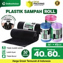 Kantong Plastik Sampah Roll Jumbo Tebal TrashBag Delkochoice 40x60cm