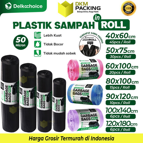 Kantong Plastik Sampah Roll Jumbo Tebal Trash Bag Premium Delkochoice
