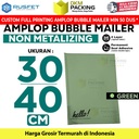 Amplop Bubble Mailer Bag Green 30x40cm Polybubble Envelope RUSFET