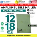 Amplop Bubble Mailer Bag Green 12x18cm Polybubble Envelope RUSFET