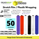 Plastik Wraping Stretch Film 50cm Wrapping Pembungkus DELKOWRAP SATUAN