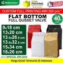 Coffee Bag Flat Bottom Kemasan Biji Kopi FULL GUSSET VALVE DELKOCHOICE