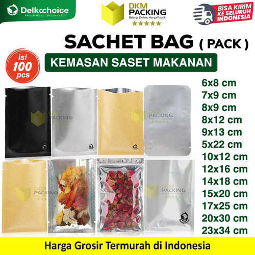 (PACK) Plastik SACHET BAG Kemasan Saset Bungkus Makanan Food Grade DELKOCHOICE
