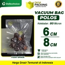 Vacuum Bag Makanan POLOS 6x8cm Plastik Vakum SMOOTH Premium DELKOCHOICE