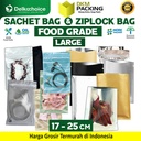 Kemasan Sachet / Ziplock Bag Aksesoris FOOD GRADE LARGE DELKOCHOICE
