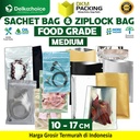 Kemasan Sachet / Ziplock Bag Aksesoris FOOD GRADE MEDIUM DELKOCHOICE